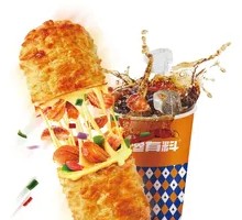 Cheese Chicken Roll with Coke