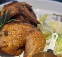 Zero-Gravity Crispy Roasted Half Chicken