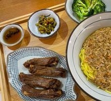 Crab Roe Chicken Noodle Soup