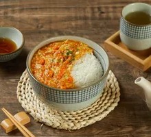 Crab Roe Chicken Broth Rice