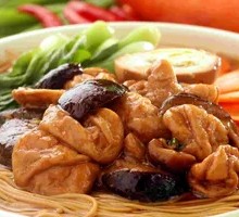 Chicken and Mushroom Noodles