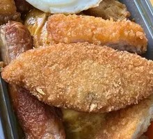 Crispy Chicken Curry Omelette Rice