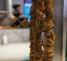 Grilled Pork with Large Skewers