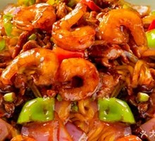 Shrimp and Pork Fillet Noodle Salad