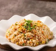 Ham and Crab Cake Fried Rice