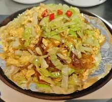 Sizzling Cabbage with Glass Noodles