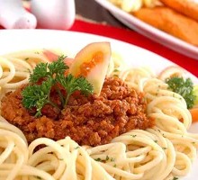 Bacon and Ham Spaghetti