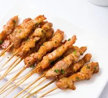 Black Pepper Pork Skewers