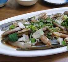Scallion Oil Clams