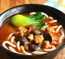 Chicken and Mushroom Potato Noodles