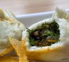 Fennel Sprout Pork Pan-Fried Dumplings