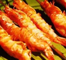 Charcoal-Grilled Giant Shrimp