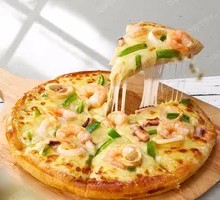Single-Portion Basil Seafood Pizza