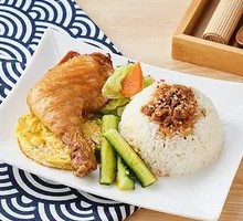 Crispy Chicken Leg Rice