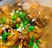 Rooster and Pig Trotter Stew