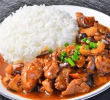 Chicken and Mushroom Rice Bowl