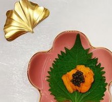 White Shrimp with Sea Urchin from Toyama