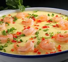 Three Delicacies Steamed Egg