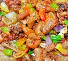 Rooster and Pig Trotter Stew