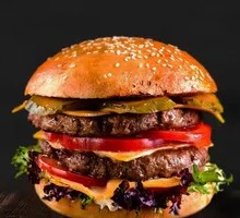 Grilled Double Beef Cheeseburger