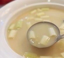 Milk Soup with Lotus Stem