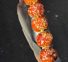 Candied hawthorn on a stick