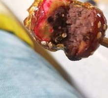 Red bean paste filling