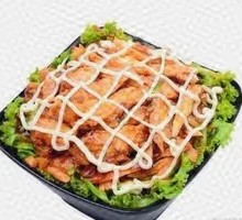 Grilled Meat Salad Rice Bowl
