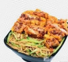 Spicy Crispy Chicken Rice