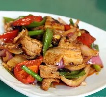 Fried Pork with Tofu Sheets