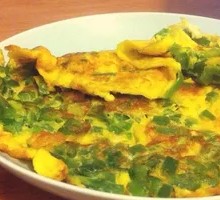 Green Pepper Egg Pancake