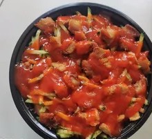 Tomato Sauce Grilled Meat Rice