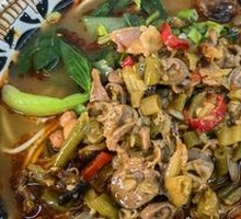Pickled Chili Chicken Offal Noodles