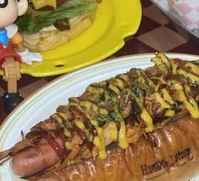 Messy Meat Sauce Cheese Hot Dog