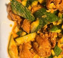 Cucumber with Fried Dough Sticks