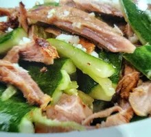 Braised Pork Tenderloin with Cucumber Salad