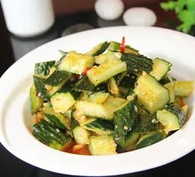 Garlic Cucumber Salad