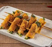 Tofu Skin with Enoki Mushrooms