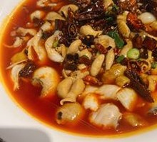 Spicy Fish with Pig Intestines