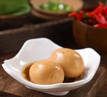 Homemade Boiled Eggs in Sauce