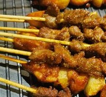 Garlic Pork Skewers