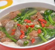Vegetable Dumpling Soup