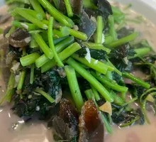 Century Egg Amaranth Salad