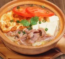 Braised Bone Soup with Three Fresh Ingredients