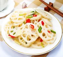 Scallion Oil Lotus Root Slices