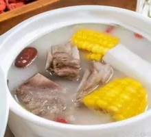 Corn Pork Rib and Yam Soup