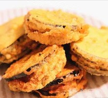 Fried Meat-stuffed Eggplant