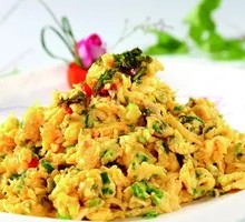 Coriander and Egg Stir-fry