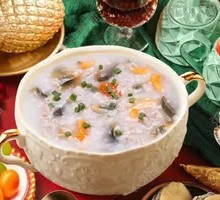 Preserved Egg and Duck Rice Porridge