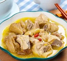 Chicken Stewed with Mushrooms